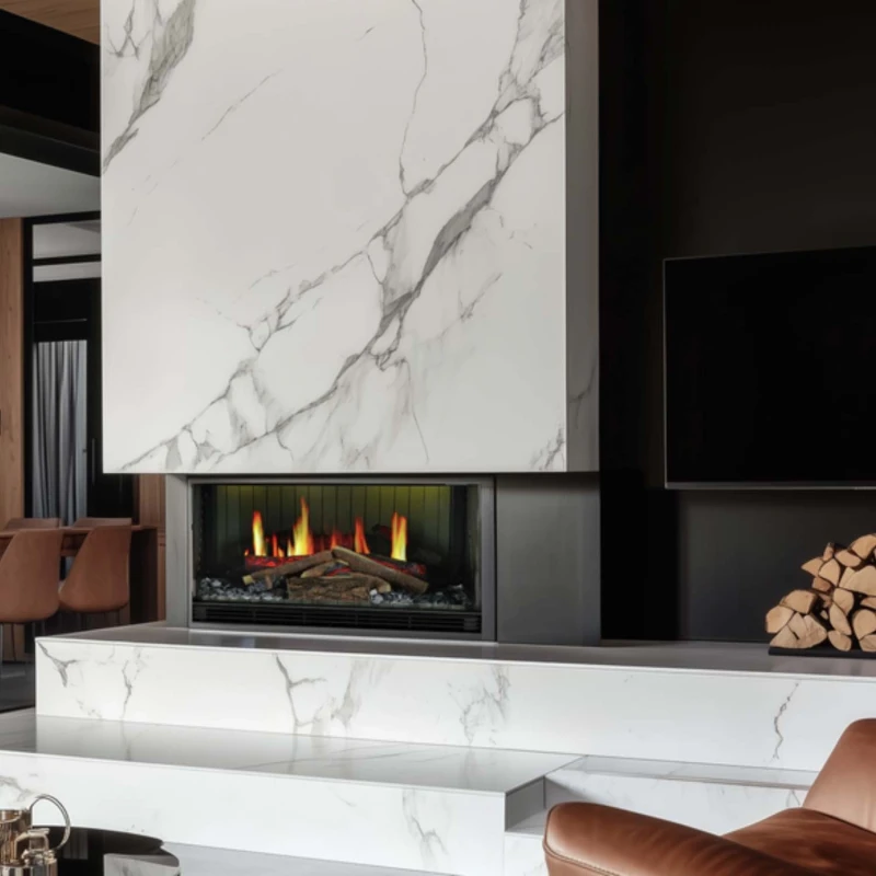 Vista 70 I elpejs fra Dimplex &ndash; sort, 1-sidet indbygningsmodel