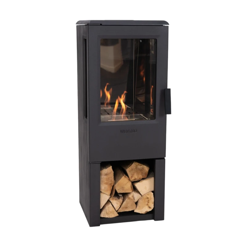 Nobel 90 Bioethanol biopejs &ndash; Fritst&aring;ende, sort, 42,5 cm x 101,5 cm