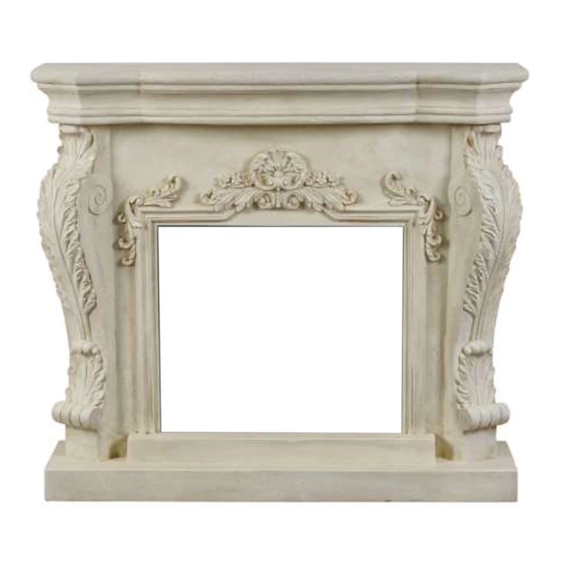 ScandiFlames Ymir - Fritstående pejseramme uden indsats | Se mere ScandiFlames Ymir hvid fritstående pejseramme uden indsats