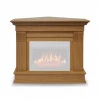 Marco de chimenea Albion de esquina en roble claro de ArtiFlame