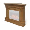 Marco de chimenea Albion de esquina en roble claro de ArtiFlame