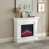 ArtiFlame Albion electric fireplace suite in white with AF23BS insert