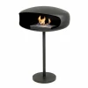 Frist&aring;ende etanolkamin p&aring; fot i Svart - UFO-60 Hein & Haugaard
