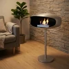Fristående biokamin på fot stål UFO-60 Hein & Haugaard