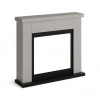 Frode Beige marco para chimenea TAGU, revestimiento decorativo elegante y funcional para chimeneas el&eacute;ctricas