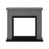 TAGU Frode Gris - Marco para chimenea moderno, ideal como revestimiento decorativo para chimeneas el&eacute;ctricas. Estilo contempor&aacute;n
