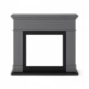 Marco para chimenea TAGU Larsen Gris con dise&ntilde;o elegante y acabado mate