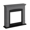 Marco de chimenea Helmi Gris de TAGU, dise&ntilde;o cl&aacute;sico y elegante para chimeneas el&eacute;ctricas.