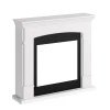 Marco Helmi Blanco de TAGU para chimenea el&eacute;ctrica, dise&ntilde;o cl&aacute;sico y elegante