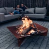 TRIPLE 120 Hoguera de H&ouml;fats en acero corten oxidado para exterior