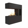 Schiller Pocket Nero - Camino Ad Acqua Freestanding OMC 600 – Fiamma Realistica, Design Ecologico