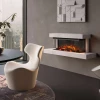 La Nordica Lumen 870 wall-mounted electric fireplace with stone frame
