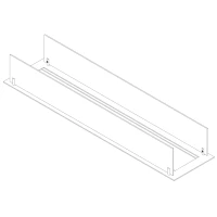 Inbouwprofiel voor 100 cm handmatige bio-ethanol brander