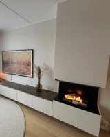 Planika Forma Driezijdige inbouw bio-ethanol haard met Prime Fire brander