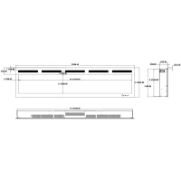Majestic PRO Wandgemonteerde Elektrische Haard 72" (183 cm)