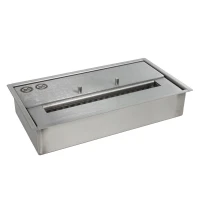 Deluxe haardbrander voor bio-ethanol (2 liter). Perfect voor een doe-het-zelf biohaard. Geproduceerd in roestvrij staal. 