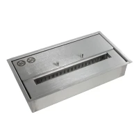 Deluxe haardbrander voor bio-ethanol (2 liter). Perfect voor een doe-het-zelf biohaard. Geproduceerd in roestvrij staal. 