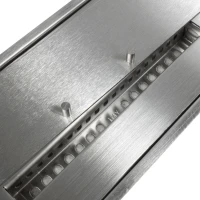 Deluxe haardbrander voor bio-ethanol (2 liter). Perfect voor een doe-het-zelf biohaard. Geproduceerd in roestvrij staal. 