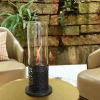 Vornado bio-ethanolhaard &ndash; stijlvol model met een decoratieve geperforeerde basis en hoge vlam