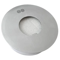 Ronde brander met 5 liter capaciteit in roestvrij staal. Perfect voor doe-het-zelf biohaarden. Maat &Oslash;: 26 x H: 10 cm