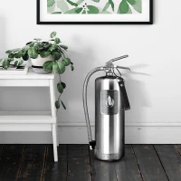 Nordic Flame brandblusser 6 kg - Gepolijst staal