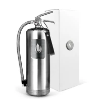 Nordic Flame brandblusser 6 kg - Gepolijst staal