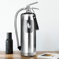 Nordic Flame brandblusser 6 kg - Gepolijst staal