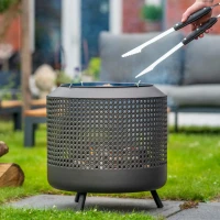 Midland bålkurv med rist