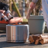 Volcano Extra Large pellet vuurkorf van roestvrij staal &ndash; 15 kg blikvanger voor de tuin