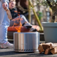 Volcano Extra Large pellet vuurkorf van roestvrij staal &ndash; 15 kg blikvanger voor de tuin
