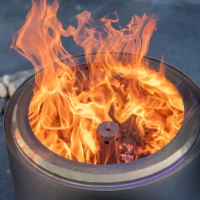 Volcano Extra Large pellet vuurkorf van roestvrij staal &ndash; 15 kg blikvanger voor de tuin