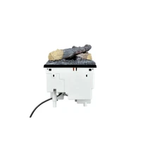 Waterdamphaard inzetstuk met sierhout