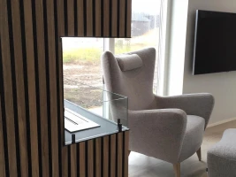 Foco Corner 1200 Left - Hoek bio-ethanol haard met twee openingen