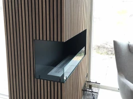 Foco Corner 1200 Left - Hoek bio-ethanol haard met twee openingen