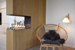 Foco Room Divider 800 - Scheidingswand bioethanol haard