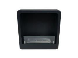 Unieke zwarte bioethanol haard kwadraat