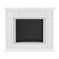 Croydon witte vrijstaande biohaard met 0,75 liter brander