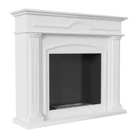Cannock vrijstaande bio-ethanol haard in wit
