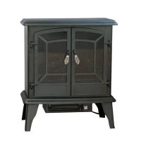 Elektrische haard met warmte