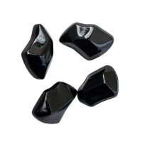 Zwarte kristallen decoratie voor gashaard