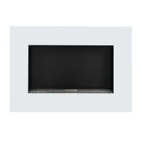 Murus 800 mm brede. Glossy witte biohaard voor montering aan de muur.