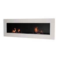 Murus 1600 mm brede mat witte biohaard voor aan de muur