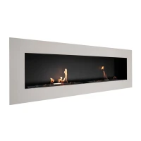 Murus 1600 mm brede mat witte biohaard voor aan de muur