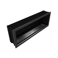 Slimline Firebox 1650 Icon Fires geborsteld staal