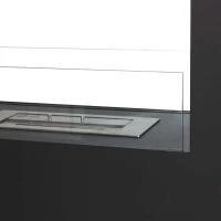 Zwarte Roomdivider Bio-ethanol Haard