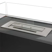 Zwarte Roomdivider Bio-ethanol Haard