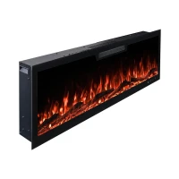 Aflamo Elite 182,8 cm zwarte wandgemonteerde elektrische haard