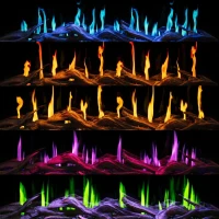 Aflamo Gouden 193 cm Elektrische Haard