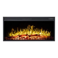 LED klassieke inbouw haard - 102 cm