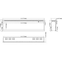 Royal Pro Muurbevestigde Elektrische Haard - 140 cm